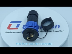 2Pin M25 Push lock 50A waterproof connector