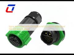 Signal And Power Multi Connectors M25 2+20 Pin Waterproof 300 Volt Wire To Board 