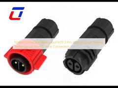 Power Connector Waterproof M19 2 Pin IP67 Excellent Sealing Performance Wire To Wire Connection