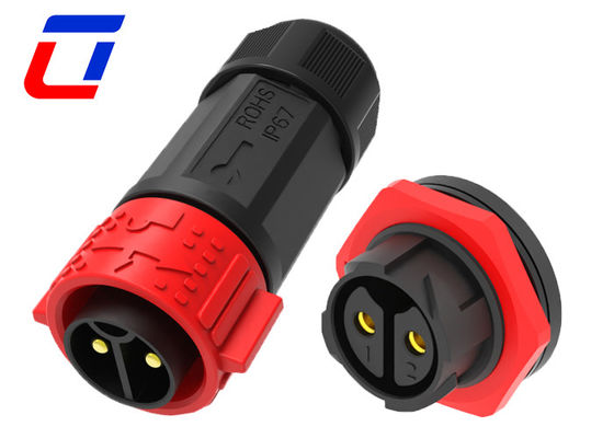 Quick Lock Cable To Board Male Female Waterproof Connector 2 Pin 50A With Push Lock