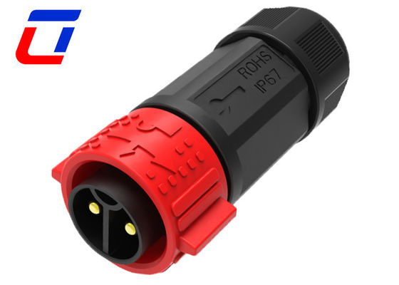 Quick Lock Cable To Board Male Female Waterproof Connector 2 Pin 50A With Push Lock
