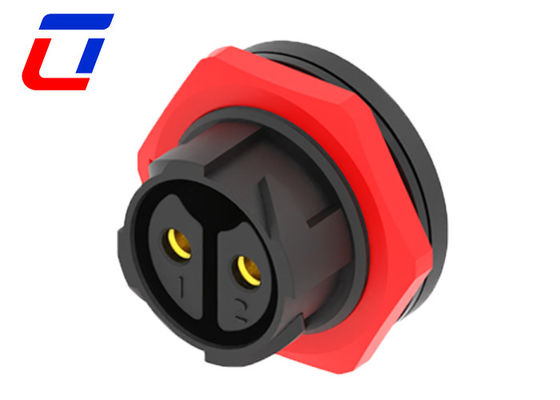 Quick Lock Cable To Board Male Female Waterproof Connector 2 Pin 50A With Push Lock