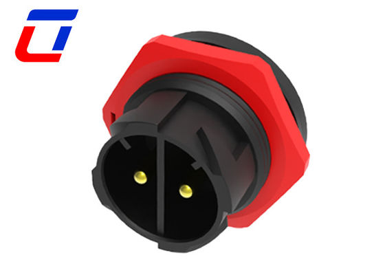 Outdoor IP67 Waterproof 2 Pin Circular Power Connector Plug Socket Dustproof