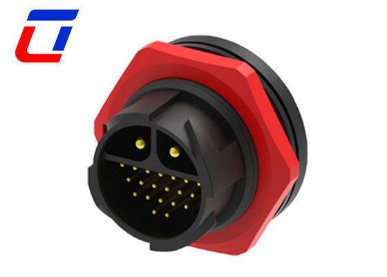 IP67 Power Signal Multi Pin Electrical Connectors Waterproof Male Female 22 Pin