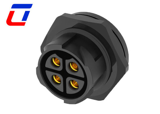 Waterproof 4 Pin Male To Female Connector Circular Panel Mount Connector IP67