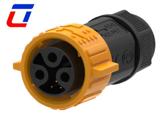 6 Pin 50A Waterproof Power Connector M25 IP67 Bulkhead Power Connector