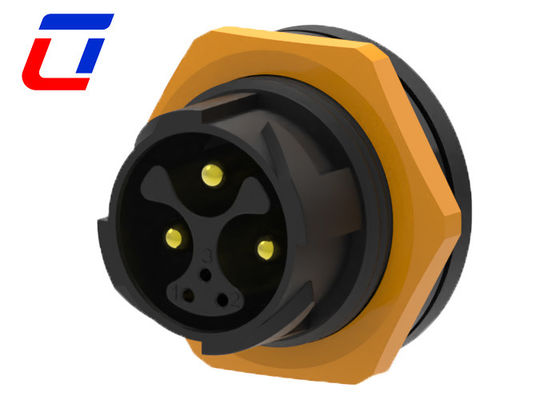 6 Pin 50A Waterproof Power Connector M25 IP67 Bulkhead Power Connector