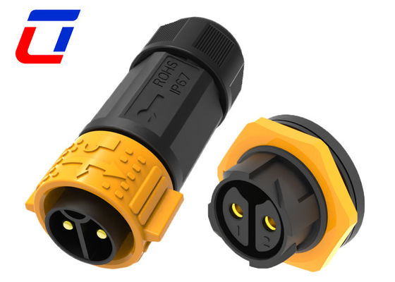 600V 30A M25 Waterproof Male And Female Connectors 2 Pin IP67 Panel Mount Connector