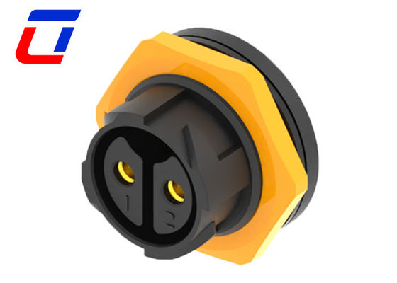 High Voltage 600V IP67 Waterproof Power Connector 2 Pin For Electrical Equipment
