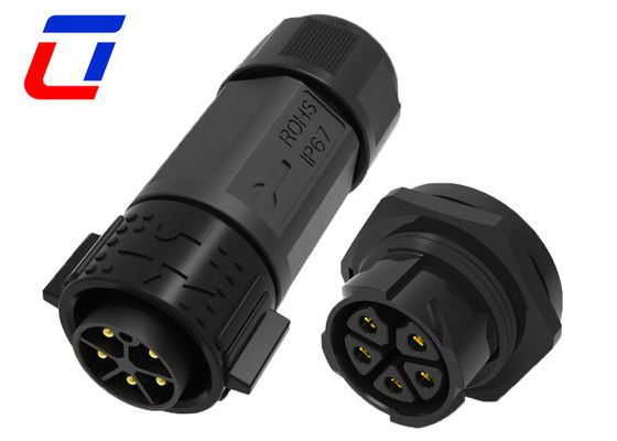 Waterproof 5 Pin Male Female Connector IP67 30A High Current Power Connectors