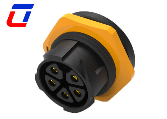 5 Pin High Current Wire To Board Connector IP67 30A Plug And Socket Cable Connector