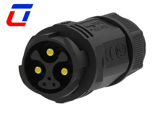 M25 3 Pin 50A Waterproof Power Connector Push Lock Watertight Power Connectors