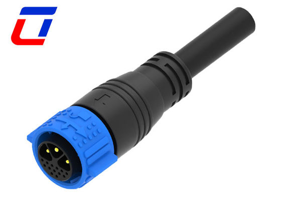 16 Pin Self Locking IP67 Power Connector 3 Pin Male Waterproof Power Cable Connector
