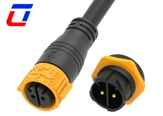 50A Female Molded Cable Connector Quick Lock 2 Pin Male Waterproof Panel Connector