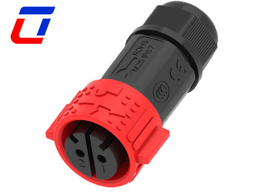 Waterproof 2 Pin Male Female Connector 50A For 16.0mm Cable OD Max.