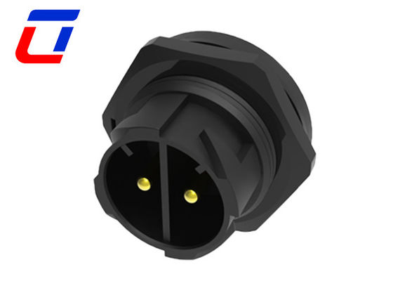 2 Pin Waterproof Cable To Board Connector IP67 With Push Locking