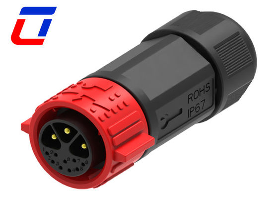 30A Waterproof Power Connector 9 Pin Data Industrial Plug And Socket IP67