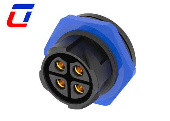 Waterproof 4 Pin Wire To Board Power Connector 50A Watertight Bulkhead Connector