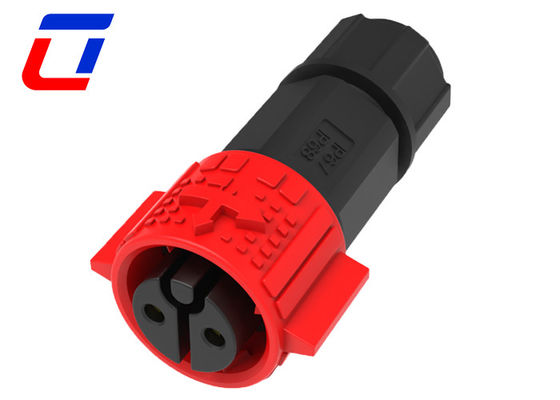 2 Pin Waterproof Power Connector 20A 300V Industrial Waterproof Aviation Connector