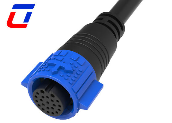 Circular Molded Cable Plug And Socket Connectors M19 Multi Pin Waterproof IP67