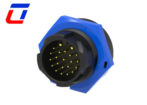 Circular Molded Cable Plug And Socket Connectors M19 Multi Pin Waterproof IP67