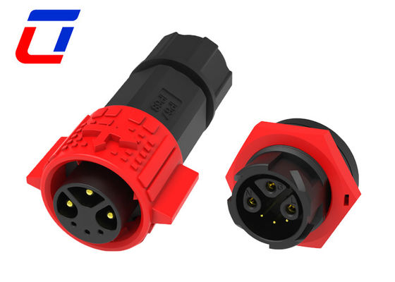 M19 Electrical Multi Pin Connectors Waterproof Wire To Board 300V With Push Locking