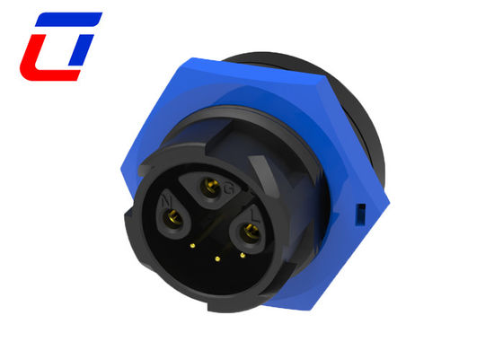 Multi Pin Circular M19 Waterproof Connector 3+3 Pin Signal And Power Connectors