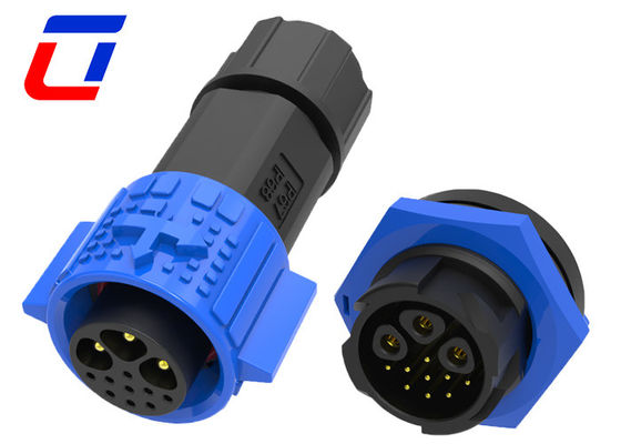 Quick Release Circular Multi Pin Connectors Industrial 12 Pin Waterproof Connector