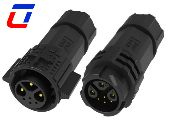 M19 15A Waterproof Male Female Connector Plug And Socket IP67 3+4 Pin