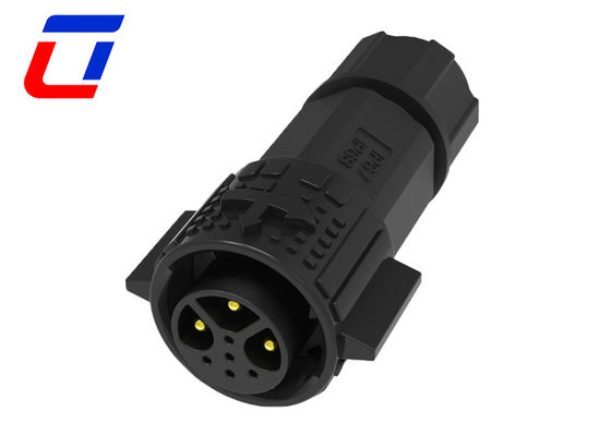 Cable To Cable IP67 Waterproof Circular Connector 15A 3+5 Pin For Outdoor Lighting