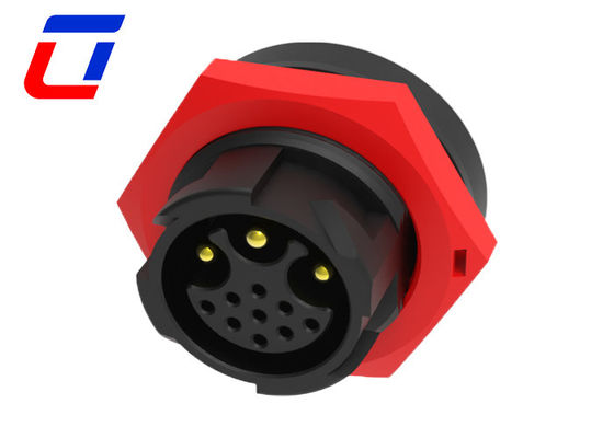 3 9 Pin Plug Socket Waterproof Circular Connector IP67 Data And Power Connection