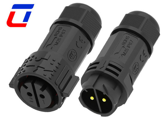 IP67 50A Outdoor Waterproof Connector 2 Pin Male Female Power Connector