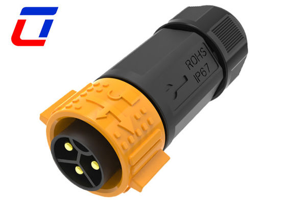 50A Outdoor Waterproof Connector IP67 600V 3 Pin Male To Female Connector