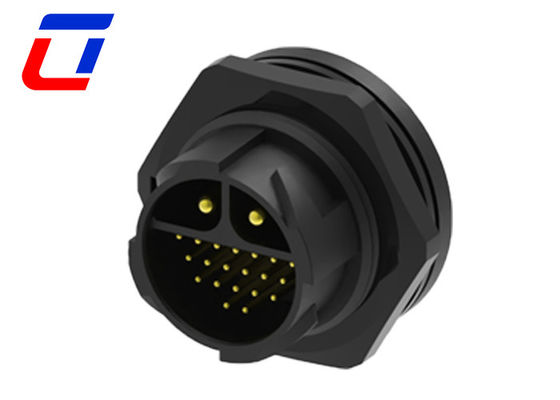 30A DC Waterproof Data Cable Connector IP67 20 Pin Self Locking Multi Core Structure