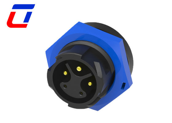 Power Signal Combined Outdoor Waterproof Connector 3+2 5 Pin Panel Mount Connector