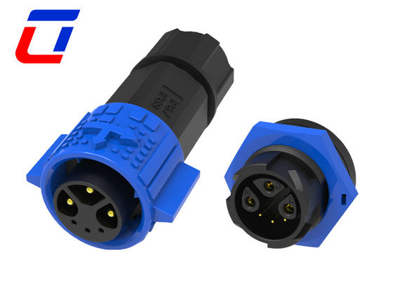 M19 Gold Plated Outdoor Waterproof Connector 3+3 Pin UL IP Rated Cable Connectors