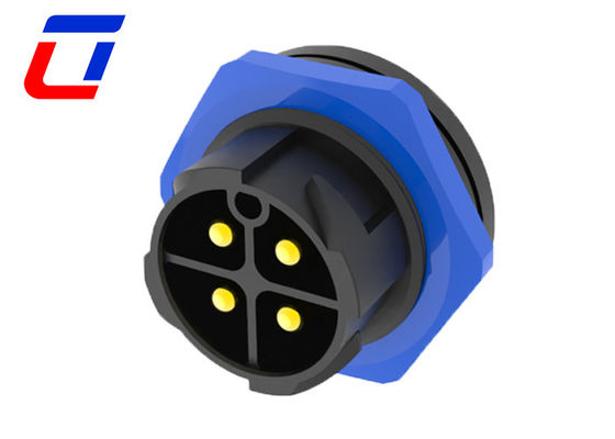 40A M25 Bulkhead Power Connector 4 Pin Waterproof IP67 Male / Female