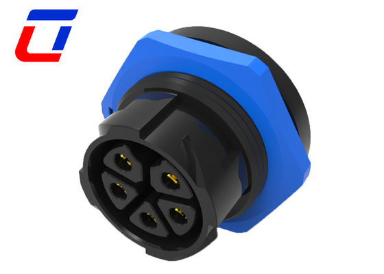 5 Pin IP67 Waterproof Connector M25 Circular Power Cable Connector 500V
