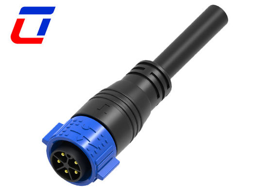 5 Pin IP67 Waterproof Connector M25 Circular Power Cable Connector 500V