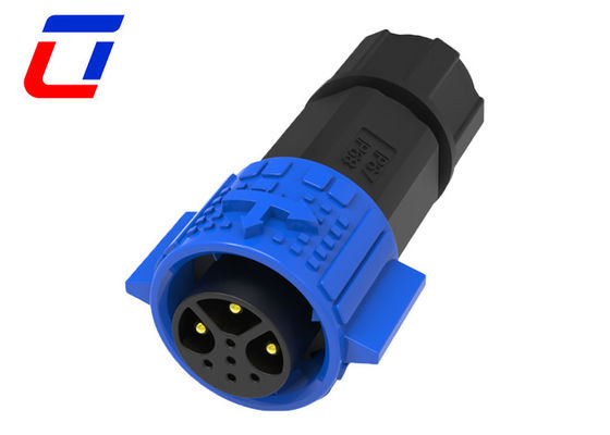 15A IP67 Waterproof Connector 3 Pin Female Panel Mount Connector