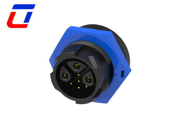 15A IP67 Waterproof Connector 3 Pin Female Panel Mount Connector