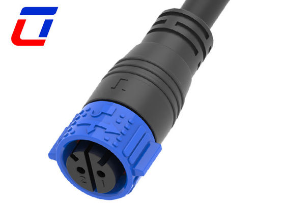 Waterproof Female 2 Pole Cable Connector To Male Panel Mount Connector
