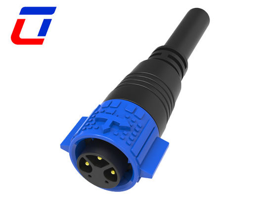 Low Voltage 3 Pin Waterproof Cable Connector 3+2 M19 Panel Mount Connector IP67
