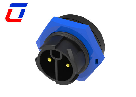 Blue Black Waterproof 2 Pin LED Light Connector Wire To Board Power Connector