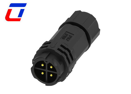 M19 300V 10A Waterproof LED Connector 4 Pin Waterproof Solder Wire Connectors