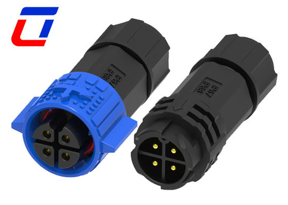 M19 300V 10A Waterproof LED Connector 4 Pin Waterproof Solder Wire Connectors