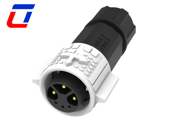 6 Pin Waterproof LED Connectors 3 Power 3 Signal For Landscape Lighting