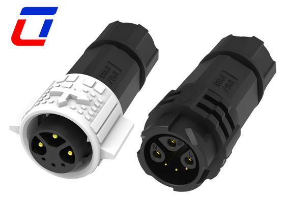 6 Pin Waterproof LED Connectors 3 Power 3 Signal For Landscape Lighting