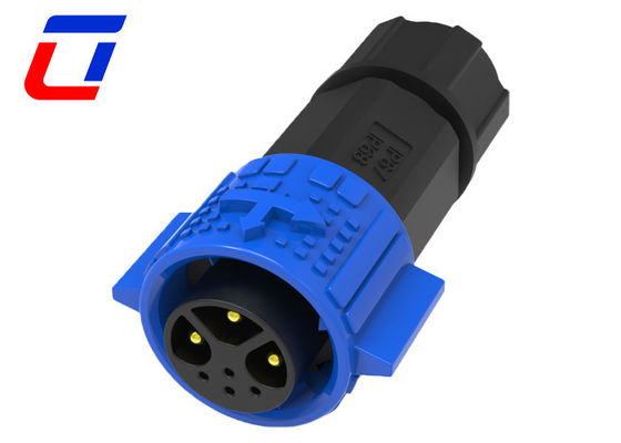 Quick Lock 15A Low Voltage Waterproof LED Connector 3+4 Pin 300V Male To Female