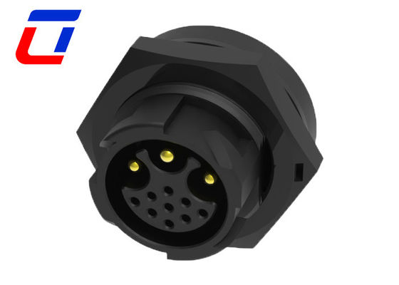 12 Pin Waterproof LED Connector 3 Power 9 Signal Waterproof Bulkhead Connectors